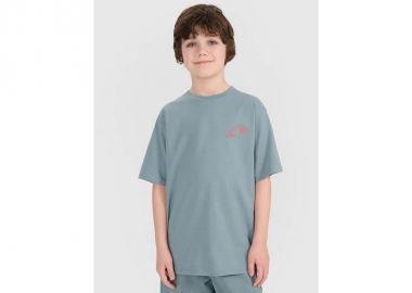 Boy's oversize Tshirt with print 4F 4FJWSS25TTSHM191446S - 4f - 