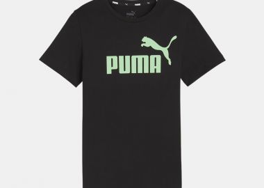 BOY'S PUMA ESSENTIALS LOGO T-SHIRT ΜΑΥΡΟ - PUMA - 