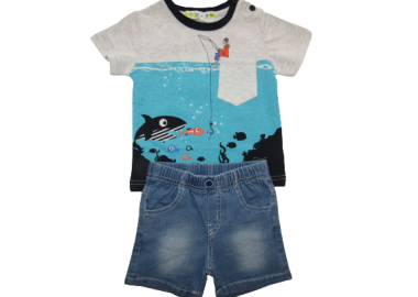 BOY ZONE ΠΑΙΔΙΚΟ ΣΕΤ ΜΕ ΣΟΡΤΣ ΤΖΙΝ 1210 - γκρι ΓΚΡΙ - BOY ZONE - 