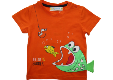 BOY ZONE ΠΑΙΔΙΚΟ T-SHIRT 1221 - πορτοκαλί ΠΟΡΤΟΚΑΛΙ - OEM - 