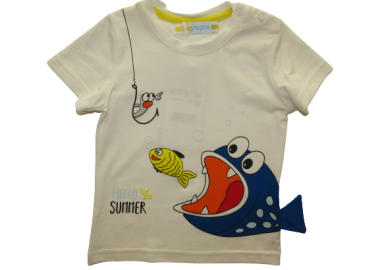 BOY ZONE ΠΑΙΔΙΚΟ T-SHIRT 1222 - λευκό ΛΕΥΚΟ - OEM - 