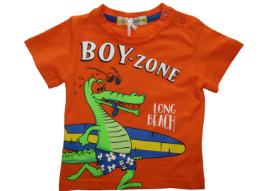 BOY ZONE ΠΑΙΔΙΚΟ T-SHIRT 1223 - πορτοκαλί ΠΟΡΤΟΚΑΛΙ - OEM - 