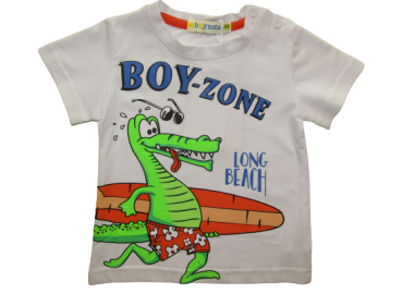 BOY ZONE ΠΑΙΔΙΚΟ T-SHIRT 1224 - λευκό ΛΕΥΚΟ - OEM - 
