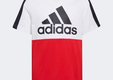 BOYS' COLORBLOCK LOGO T-SHIRT ΚΟΚΚΙΝΟ - ADIDAS PERFORMANCE - 