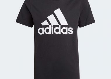 BOYS' ESSENTIALS BIG LOGO TEE ΜΑΥΡΟ - ADIDAS PERFORMANCE - 