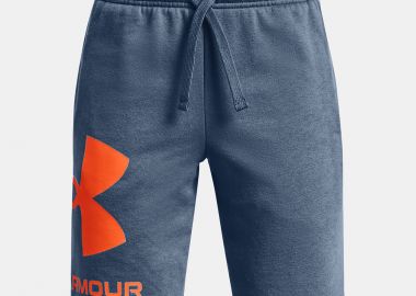 BOYS' UA RIVAL FLEECE LOGO SHORTS ΜΠΛΕ - UNDER ARMOUR - 