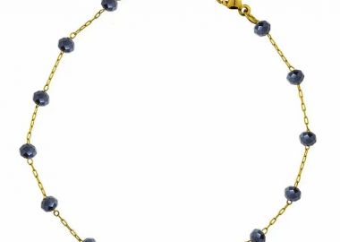 Βραχιόλι Αλυσίδα Ροζάριο Από Ανοξείδωτο Ατσάλι Επιχρυσωμένο 24Κ TA22515 20cm - AMOR AMOR - 