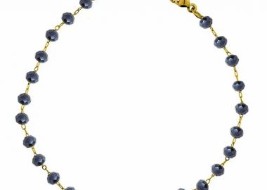 Βραχιόλι Αλυσίδα Ροζάριο Από Ανοξείδωτο Ατσάλι Επιχρυσωμένο 24Κ TA25475 15cm - AMOR AMOR - 