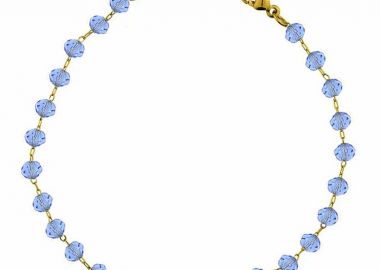 Βραχιόλι Αλυσίδα Ροζάριο Από Ανοξείδωτο Ατσάλι Επιχρυσωμένο 24Κ TA25476 14cm - AMOR AMOR - 