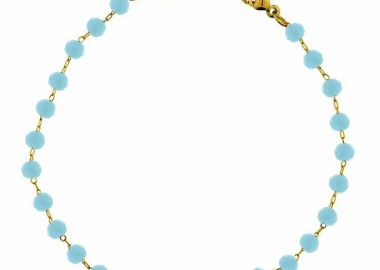 Βραχιόλι Αλυσίδα Ροζάριο Από Ανοξείδωτο Ατσάλι Επιχρυσωμένο 24Κ TA25481 18cm - AMOR AMOR - 