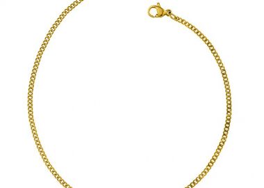 Βραχιόλι Από Ανοξείδωτο Ατσάλι Επιχρυσωμένο AA28848 16cm - AMOR AMOR - 