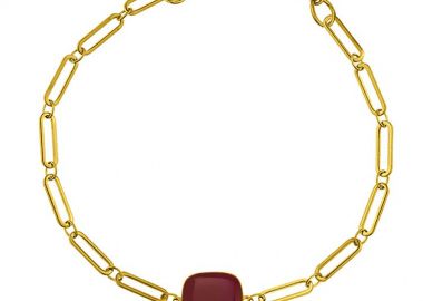 Βραχιόλι Από Ανοξείδωτο Ατσάλι Επιχρυσωμένο AA29123 18cm - AMOR AMOR - 