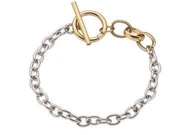 Βραχιόλι Από Ανοξείδωτο Ατσάλι Επιχρυσωμένο AS25144 - AMOR AMOR - 