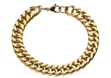 Βραχιόλι Από Ανοξείδωτο Ατσάλι Επιχρυσωμένο AS28336 - AMOR AMOR - 