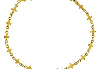 Βραχιόλι Από Ανοξείδωτο Ατσάλι Επιχρυσωμένο TA28935 22cm - AMOR AMOR - 