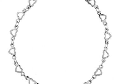 Βραχιόλι Από Ανοξείδωτο Ατσάλι Με Καρδιά TA28948 21cm - AMOR AMOR - 