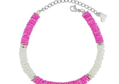 Βραχιόλι Από Ανοξείδωτο Ατσάλι Με Κοχύλια AA29513 - AMOR AMOR - 