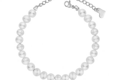 Βραχιόλι Από Ανοξείδωτο Ατσάλι Με Μαργαριτάρια AA29593 - AMOR AMOR - 