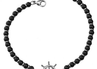 Βραχιόλι Από Ανοξείδωτο Ατσάλι Με Τιμόνι TU28283 - AMOR AMOR - 