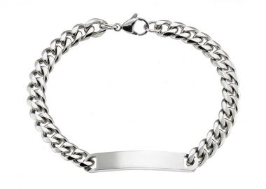 Βραχιόλι Από Ανοξείδωτο Ατσάλι Ταυτότητα AS29596 - AMOR AMOR - 