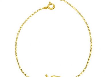 Βραχιόλι Από Ασήμι 925 Επιχρυσωμένο Με Ματάκι Και Σταυρό EX26679 - AMOR AMOR - 