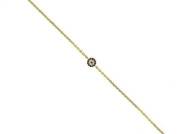 Βραχιόλι Από Ασήμι 925 Επιχρυσωμένο Με Ματάκι Στόχο PS25823 - AMOR AMOR - 