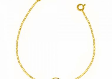 Βραχιόλι Από Ασήμι 925 Επιχρυσωμένο Με Ματάκι TM21893 - AMOR AMOR - 