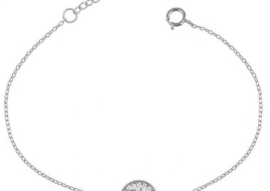 Βραχιόλι Από Ασήμι 925 Επιπλατινωμένο Με Γιν-Γιανκ SU27781 - AMOR AMOR - 