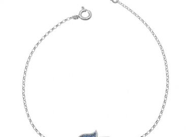 Βραχιόλι Από Ασήμι 925 Επιπλατινωμένο Με Το Χέρι Της Φατιμά EX26687 - AMOR AMOR - 