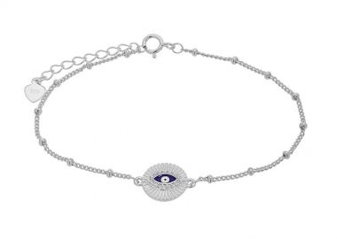 Βραχιόλι Από Ασήμι 925 Με Ματάκι PS25793 - AMOR AMOR - 