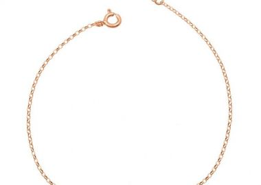 Βραχιόλι Από Ασήμι 925 Ροζ Επιχρυσωμένο Με Ματάκι Και Σταυρό EX26668 - AMOR AMOR - 