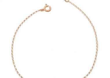 Βραχιόλι Από Ασήμι 925 Ροζ Επιχρυσωμένο Με Ματάκι Και Σταυρό EX26671 - AMOR AMOR - 