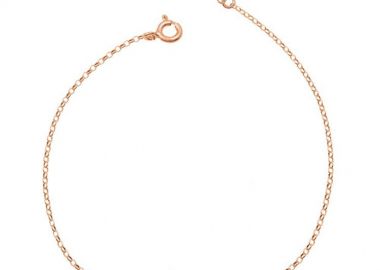 Βραχιόλι Από Ασήμι 925 Ροζ Επιχρυσωμένο Με Ματάκι Και Σταυρό EX26677 - AMOR AMOR - 