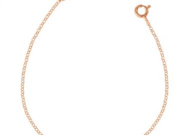 Βραχιόλι Από Ασήμι 925 Ροζ Επιχρυσωμένο Με Σταυρό EX20478 - AMOR AMOR - 