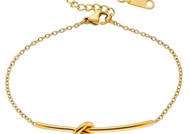 Βραχιόλι Από Ατσάλι Επιχρυσωμένο 24K AS26226 - AMOR AMOR - 