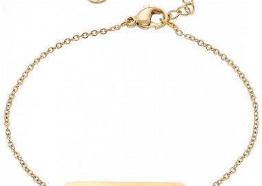 Βραχιόλι Από Ατσάλι Επιχρυσωμένο 24Κ Με Κρύσταλλα ΑS21553 - AMOR AMOR - 