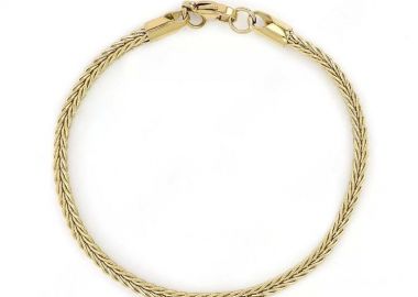 Βραχιόλι Από Ατσάλι Επιχρυσωμένο 24Κ TU25963 - AMOR AMOR - 