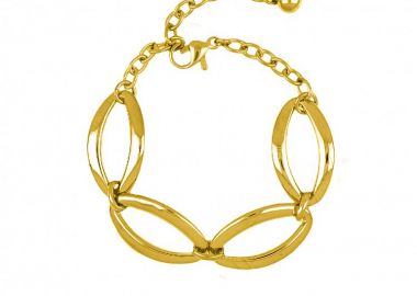 Βραχιόλι Από Ατσάλι Επιχρυσωμένο TU29746 - AMOR AMOR - 