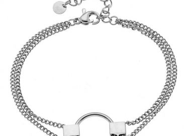 Βραχιόλι Από Ατσάλι Με Κύκλο AS25844 - AMOR AMOR - 