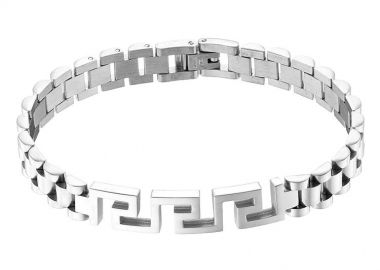 Βραχιόλι Από Ατσάλι Με Μαίανδρο AS25871 - AMOR AMOR - 
