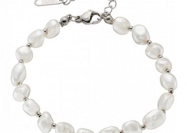 Βραχιόλι Από Ατσάλι Με Μαργαριτάρια AS21513 - AMOR AMOR - 