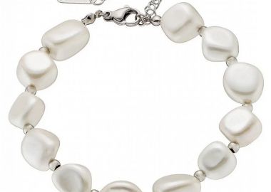 Βραχιόλι Από Ατσάλι Με Μαργαριτάρια AS21515 - AMOR AMOR - 