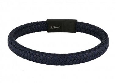 Βραχιόλι Από Δέρμα Και Ατσάλι TU29843 - AMOR AMOR - 