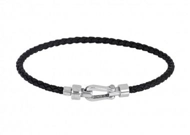 Βραχιόλι Από Δέρμα Και Ατσάλι TU29847 - AMOR AMOR - 