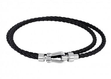 Βραχιόλι Από Δέρμα Και Ατσάλι TU29857 - AMOR AMOR - 