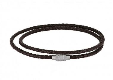 Βραχιόλι Από Δέρμα Και Ατσάλι TU29863 - AMOR AMOR - 