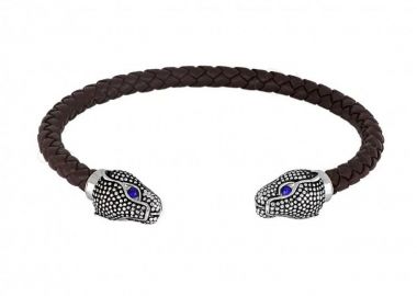 Βραχιόλι Από Δέρμα Και Ατσάλι TU29881 - AMOR AMOR - 