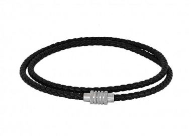 Βραχιόλι Από Δέρμα Και Ατσάλι TU29890 - AMOR AMOR - 