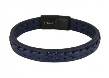 Βραχιόλι Από Δέρμα Και Ατσάλι TU29904 - AMOR AMOR - 