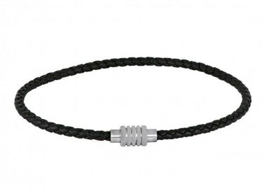 Βραχιόλι Από Δέρμα Και Ατσάλι TU29915 - AMOR AMOR - 